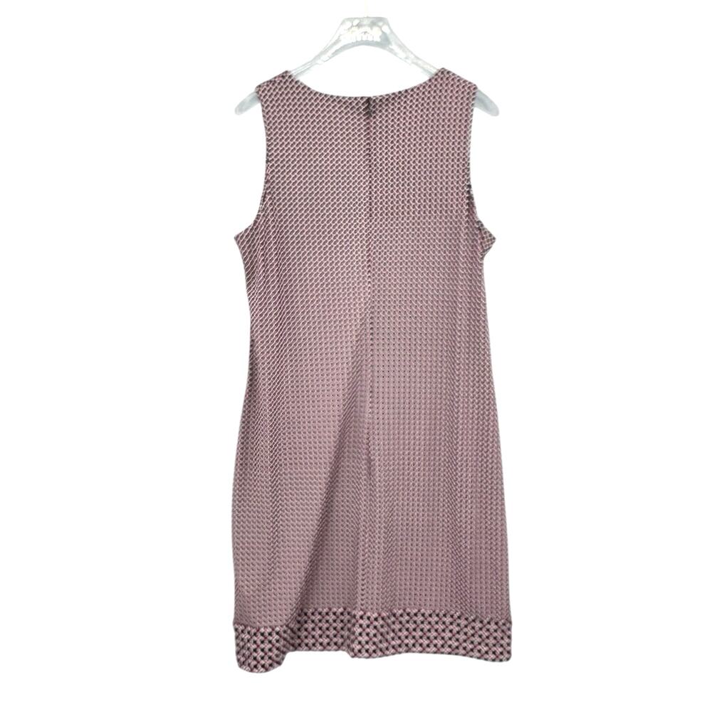 MICHAEL Michael Kors Burgundy & Black Geometric Sprint Sleeveless Spandex Dress - Picture 7 of 10